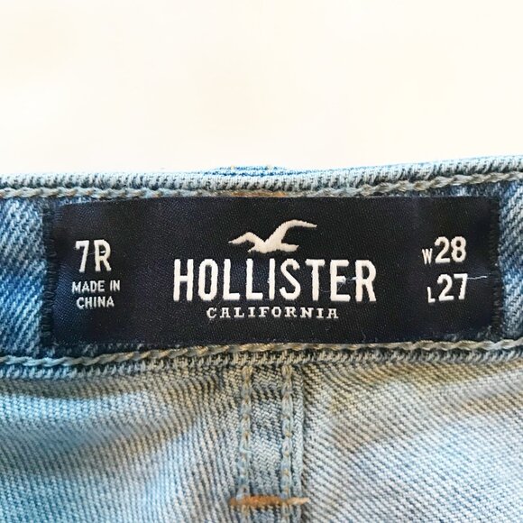 HOLLISTER Ultra High Rise Mom Vintage Stretch Ripped Jeans Womens 28 - Picture 5 of 11